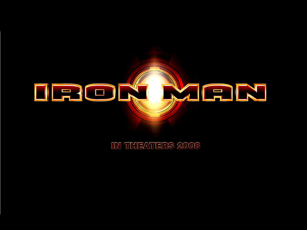 Pretos, logotipo, Trevas, claro, vermelhos (cena do filme "Homem de Ferro") / imagem de plano de fundo