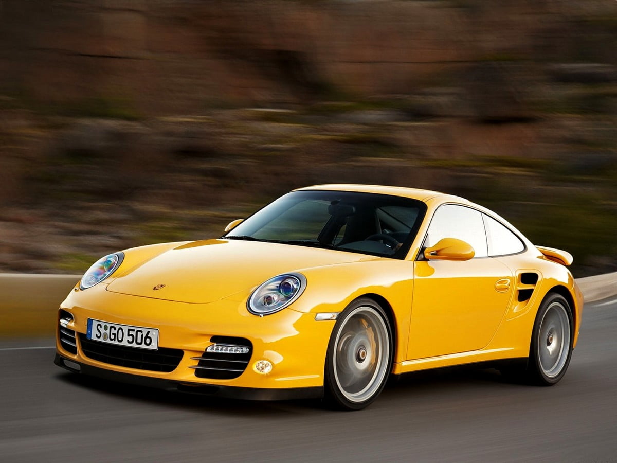 Fundo de tela Porsche, Carros, Amarelos 🔥 Baixar Grátis