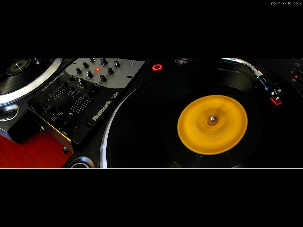 Gira-discos, eletrônicos, DJ, disco de gramofone, tecnologia : HD imagem de fundo